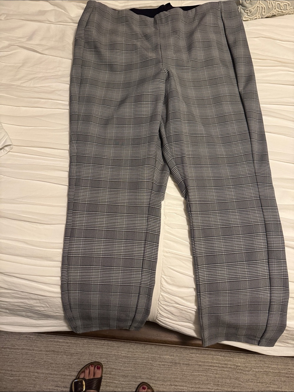 rag & bone Gray Glen Plaid Dress Pants
